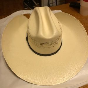 Men’s natural straw cowboy hat size 7